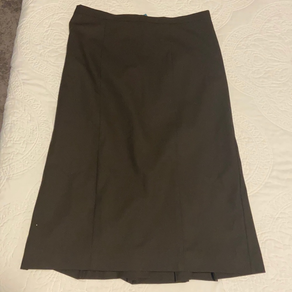 Dark gray midi skirt 14 1/2” waist and 26” length